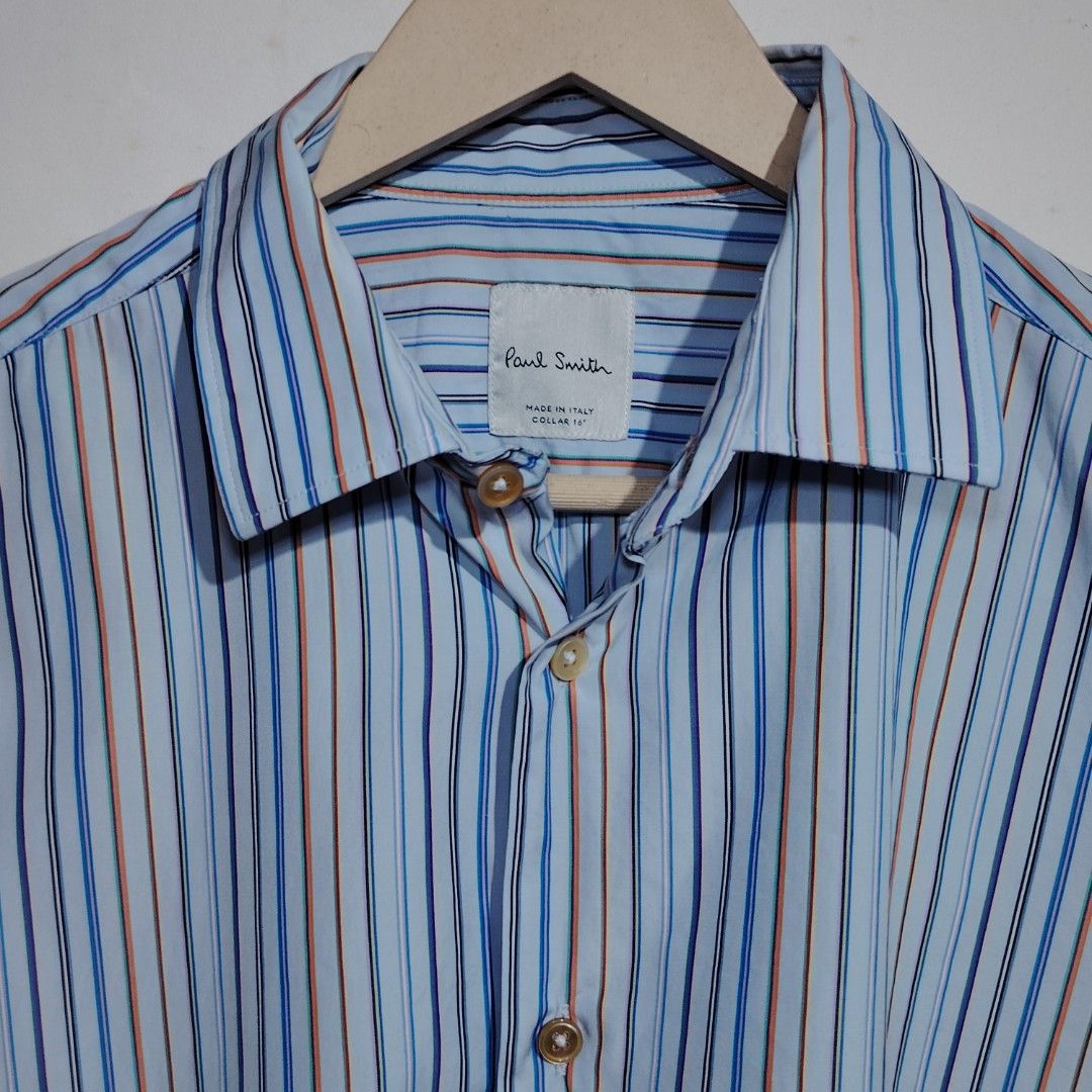 PAUL SMITH STRIPED LONGSLEEVES SHIRT (Category: Tshirts & Polo Shirts ) located in Dinalupihan. Submitted by jkthriftstore (Listing ID 1470218612, Image 3). Description: Price 1200🏷️ Dimes Length: 31" Width : 22" Shoulder : 18.5" Sleeves : 26" 📌Color may vary due to lighting 📌PM for more Details 📌 Payment through Gcash 📌 Courier : J&T🚛.
