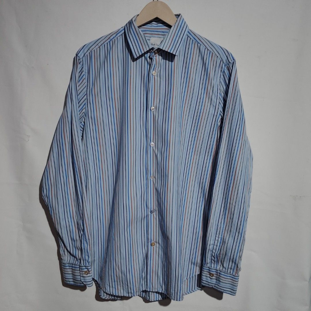 PAUL SMITH STRIPED LONGSLEEVES SHIRT (Category: Tshirts & Polo Shirts ) located in Dinalupihan. Submitted by jkthriftstore (Listing ID 1470218612, Image 2). Description: Price 1200🏷️ Dimes Length: 31" Width : 22" Shoulder : 18.5" Sleeves : 26" 📌Color may vary due to lighting 📌PM for more Details 📌 Payment through Gcash 📌 Courier : J&T🚛.
