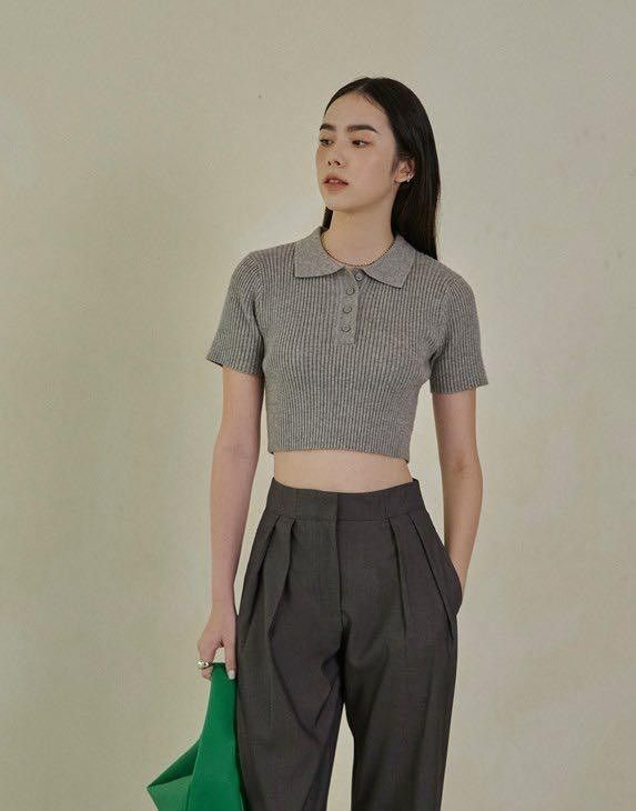 Pazzo Cropped Polo Shirt (Category: Others Tops) located in Manaoag. Submitted by dressupdear (Listing ID 1470181303, Image 1). Description: Medium on tag.