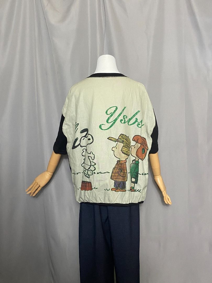Peanuts short sleeves cardigan (Category: Others Tops) located in Las Pinas. Submitted by ipickyou (Listing ID 1470287834, Image 2). Description: Unwashed Condition: 10/10 𝗠𝗲𝗮𝘀𝘂𝗿𝗲𝗺𝗲𝗻𝘁𝘀 𝘄𝗵𝗲𝗻 𝗹𝗮𝗶𝗱 𝗳𝗹𝗮𝘁: -Size L -Armpit to armpit: 23” -Length: 24” .