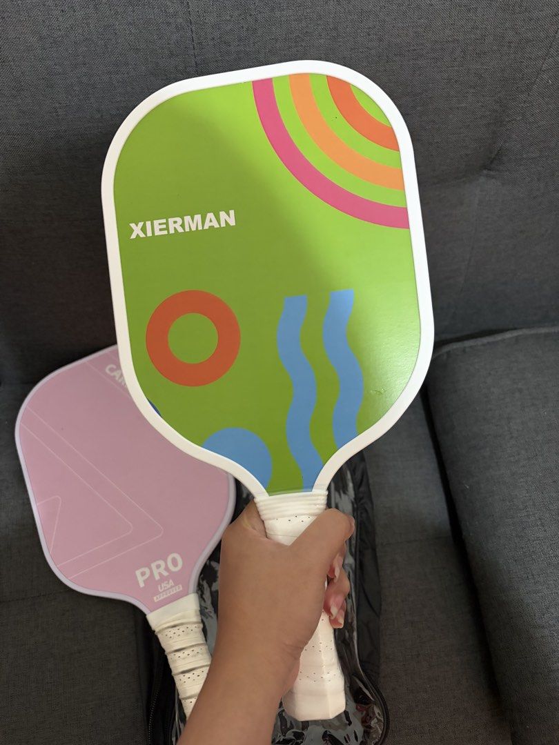 Pickleball paddle ( 2 for ₱500) (Category: Other Sports Equipment and Supplies) located in Manila. Submitted by sherinaaaax (Listing ID 1470175165, Image 3). Description: Selling these two extra paddles for only ₱500! — good for kids — with cover Loc: QC. Can do meet up, pick up or lalamove..
