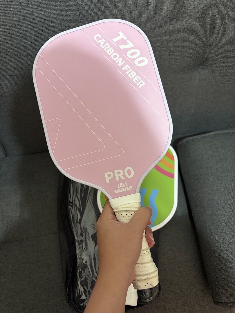 Pickleball paddle ( 2 for ₱500) (Category: Other Sports Equipment and Supplies) located in Manila. Submitted by sherinaaaax (Listing ID 1470175165, Image 2). Description: Selling these two extra paddles for only ₱500! — good for kids — with cover Loc: QC. Can do meet up, pick up or lalamove..