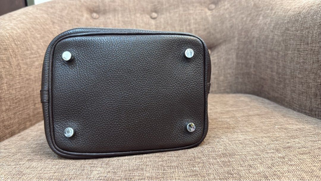 Picotin 18 in dark brown color, Luxury, Bags & Wallets on Carousell