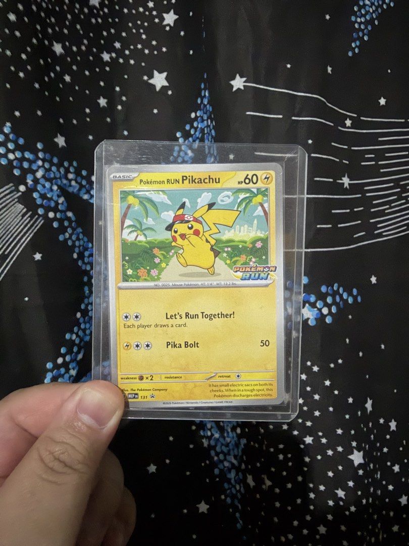 Pikachu 131 (Category: Raw Singles) located in Manila. Submitted by weianx01 (Listing ID 1470268537, Image 2). Description: Selling this for good. Not really a collector. I also need money for meds. Removed it on its pack. Because I was not supposed to sell this but my health is apparently declining. So I need the money. Still negotiable. PM me for faster transaction. I only based the price on Collectr. But I’m open to negotiate. Just no lowballi