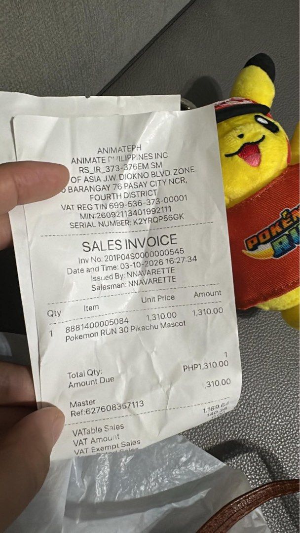 PIKACHU POKEMON RUN ANIK ANIK (Category: Plushies & Soft Toys) located in Quezon City. Submitted by hannahcrooz (Listing ID 1470239610, Image 2). Description: BRAND NEW. SRP!!! RFS: Nakabili na ako tapos nabilhan pa ako ng pinsan ko. 😊.