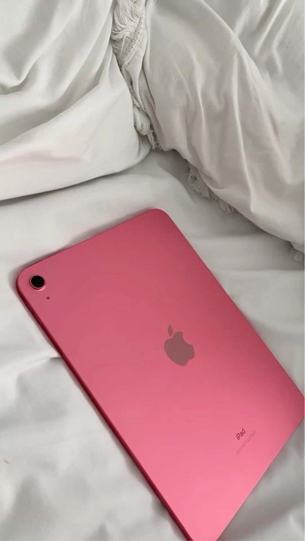 Pink Ipad (10th Gen) (Category: iPad) located in Manila. Submitted by clairdeclutters (Listing ID 1470322028, Image 1). Description: - Model: Pink iPad (10th Gen) - Storage: 64GB - Color: Vibrant Pink - No dents, scratches, or issues - With inclusions - Dm for more pics and vids - Can do meet ups (check loc below).