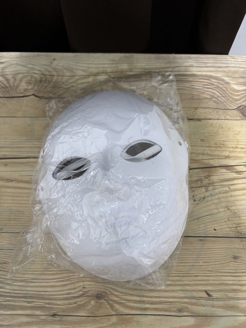 Plain White Blank Mask Masquerade Costume DIY (Category: Occasions & Party Supplies) located in Manila. Submitted by perlyshel (Listing ID 1470341628, Image 2). Description: Blank white mask for DIY crafts, parties, and theater. Made of sturdy paper-mache with a smooth matte surface, complete with an elastic strap for easy wearing. 🍁4pcs mask for 100 bundle 🍁Original price is 50ea.