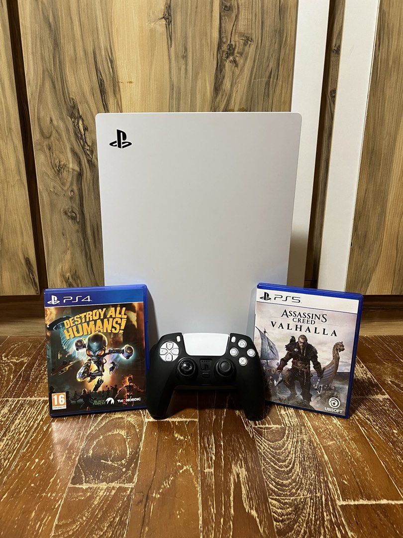 PlayStation 5 Console with Controller and Games, Video Gaming, Video ...