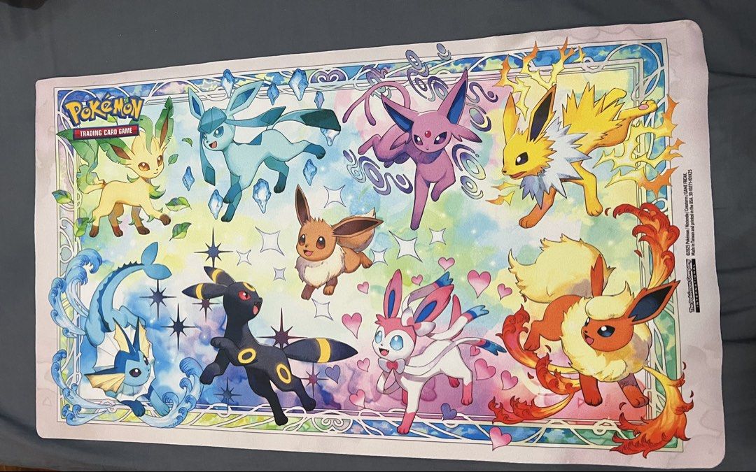 Pokemon TCG playmat (Prismatic) (Category: Trading Cards Accessories) located in Quezon City. Submitted by nickelodeooon (Listing ID 1470265318, Image 1). Description: Decluttering..
