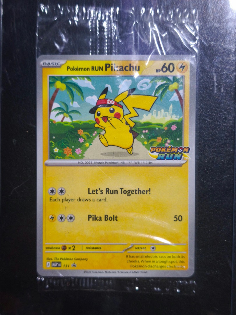 Pokémon TCG Fun Run Pikachu Promo Card – For Sale Philippines, Toys ...