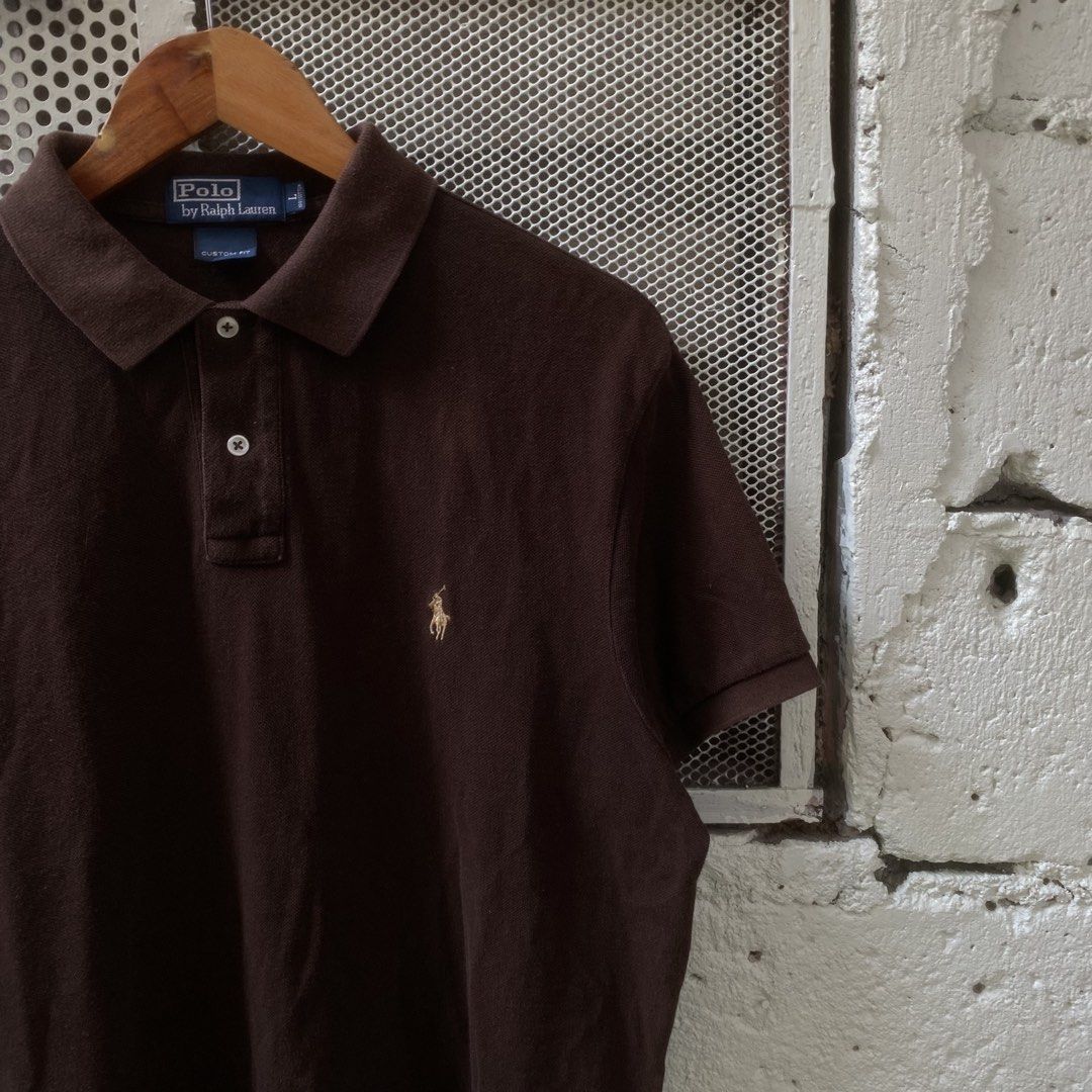 Polo Ralp Laurent Choco Brown (Category: Tshirts & Polo Shirts ) located in Manila. Submitted by aym_fortunate (Listing ID 1470237094, Image 2). Description: DIMES. WIDTH : 22 LENGTH BACK : 29 LENGTH FRONT : 32 SIZE : LARGE ISSUE : MARK FOLD, LAST 2PIC (UNOTICABLE) NEGOTIABLE FOR SURE BUYER .