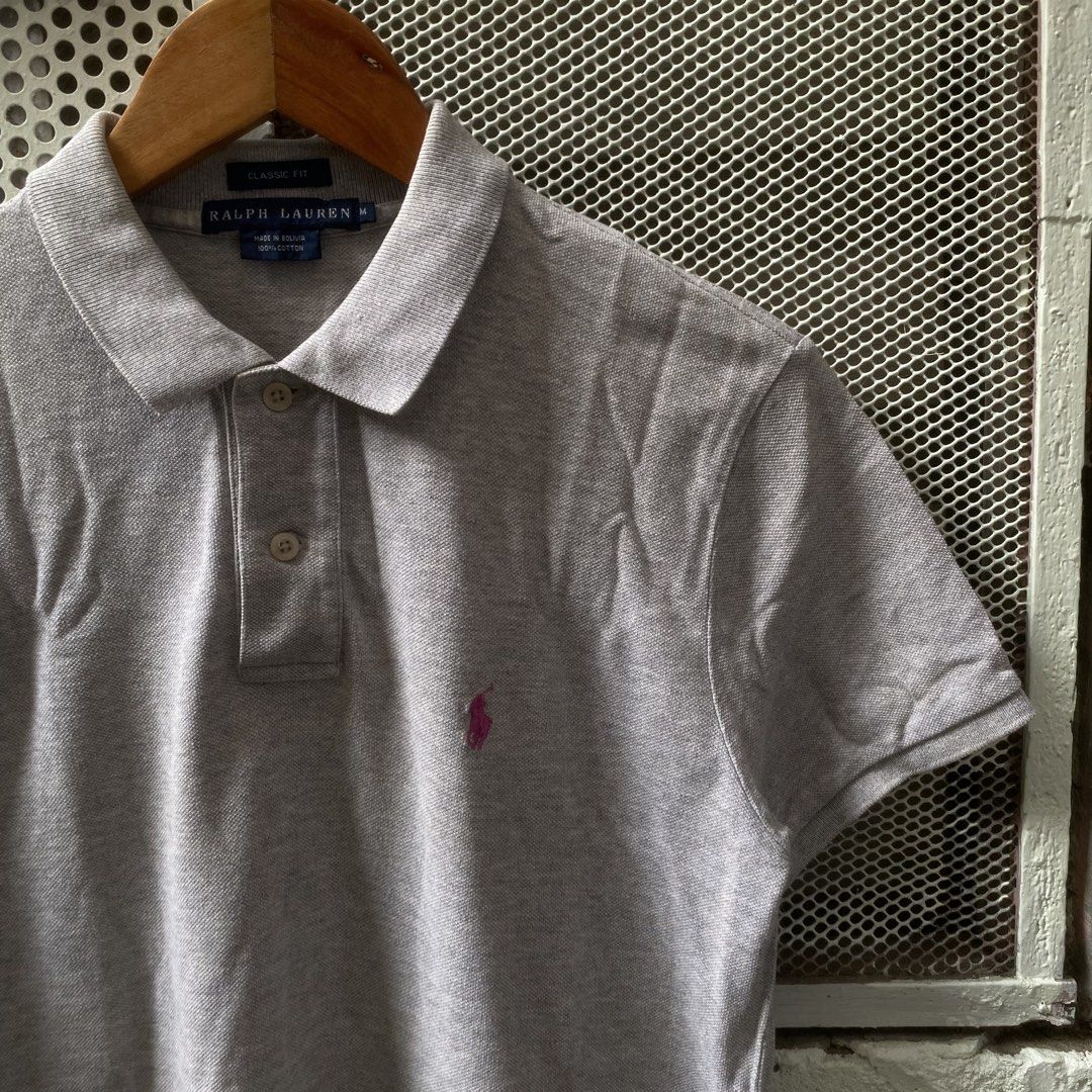 POLO RALPH LAURENT PINK PONY (Category: Others Tops) located in Manila. Submitted by aym_fortunate (Listing ID 1470245195, Image 2). Description: EXCELLENT CONDITION. DIMES. WIDTH : 19 LENGTH FRONT : 26 LENGTH BACK : 28 SIZE : MEDIUM COLOR RATE / CONDITION : 9/10 ISSUE : SLIT ONLY .