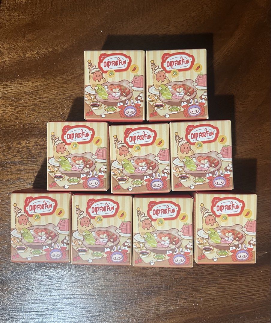 Pop Bean Dip for Fun Blind Boxes (Category: Designer & Blind Box Toys) located in Laoag. Submitted by thegreatjunomars (Listing ID 1470212573, Image 1). Description: Pop Bean Dip for Fun Blind Boxes Sealed Boxes Php 130 each FREE SHIPPING if getting 5 or more.