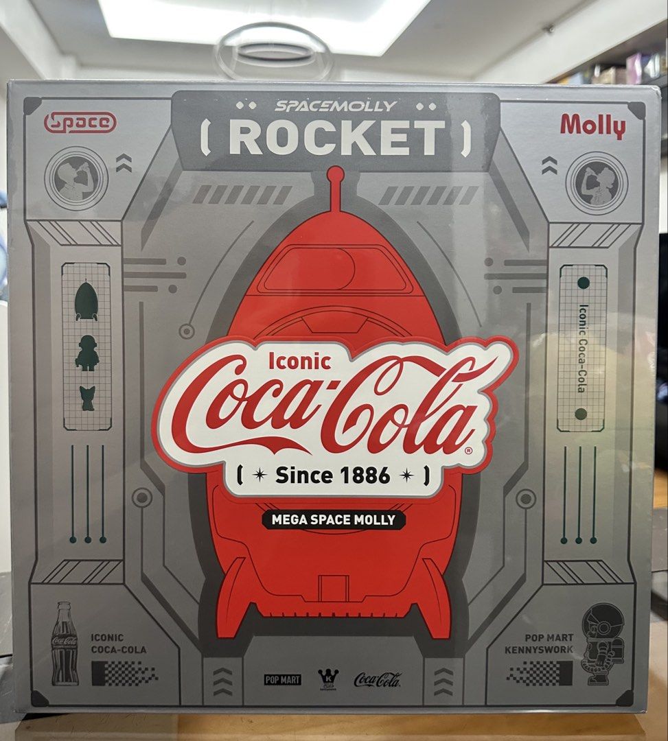 POP MART Mega Space Molly Iconic Coca Cola Rocket (Category: Designer & Blind Box Toys) located in Manila. Submitted by saiybelle (Listing ID 1470296296, Image 1). Description: Sealed 📍Ermita Manila Sdd/nationwide delivery.