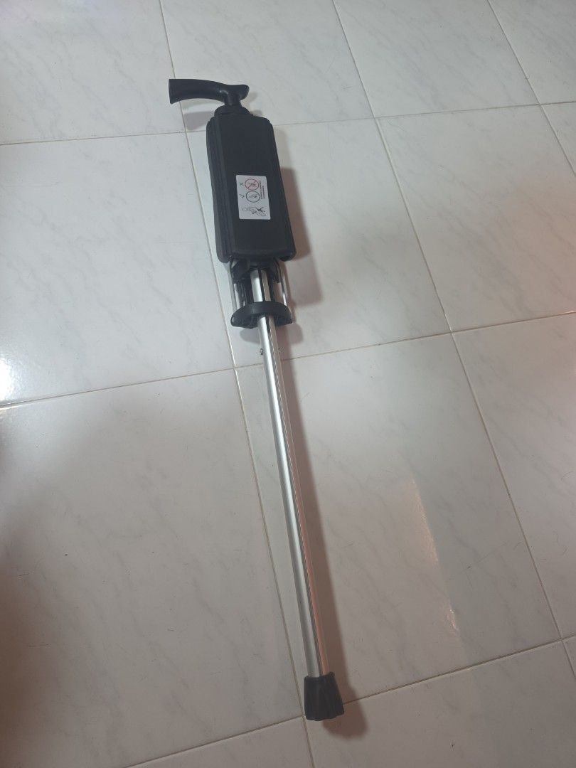 Warning Boards Collapsable Portable Lightweight Folding Walking Stick Crutch Stool with Seat ...