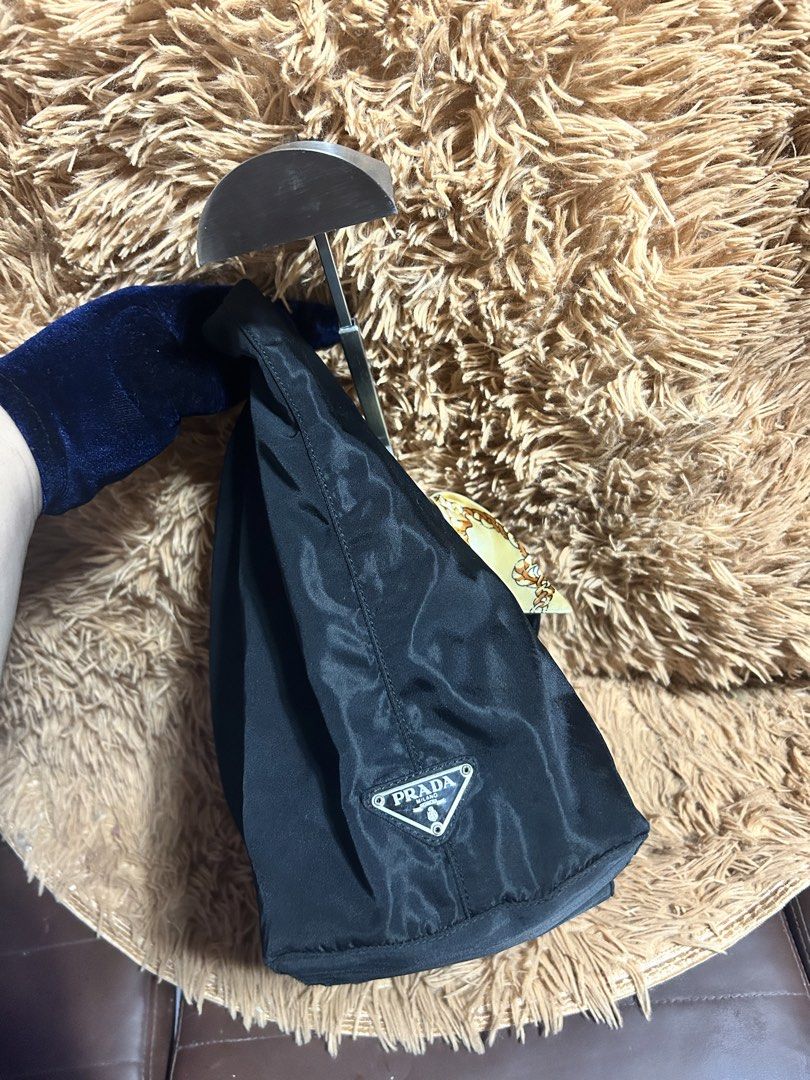 Prada back Nylon shoulder Bag (Category: Luxury Bags & Wallets) located in Iloilo. Submitted by thrift-to-thrift-ukay (Listing ID 1470294277, Image 3). Description: Authentic/Legit Prada black Nylon shoulder bag Size Medium Rank Ab Condition All goods condition ang Body nylon nya Pm for more details.