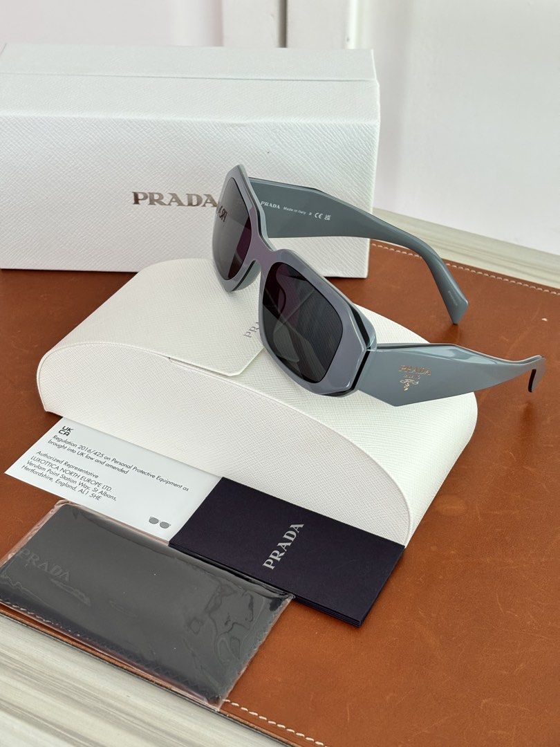 Prada Symbole Sunglasses (Category: Sunglasses & Eyewear) located in Muntinlupa City. Submitted by closet.confessions (Listing ID 1470175671, Image 3). Description: Turn heads effortlessly. 😎 Prada Symbole Sunglasses Very rare color!! Personally bought from the store Comes Fullset, no receipt 💰19k only! *bought for 38k! What a steal!! 💯 Authentic, as always! #prada #pradasunglasses.