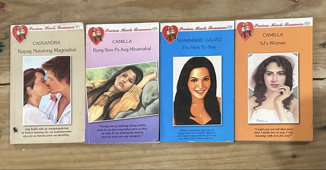Precious Hearts Romances Pocketbooks (Category: Storybooks) located in Caloocan City. Submitted by mae2551 (Listing ID 1470263038, Image 1). Description: - Product: Precious Hearts Romances pocketbooks - Condition: Good Selling for 15 each, take all nine books for 100. Available: - #1993 Passion from the Past by Emily Loris - #1994 Your Love is My Refuge by Denzelle Bartolome - #2016 Our Love Story by Sheila Mendoza - #2151 Prettier than Roses by