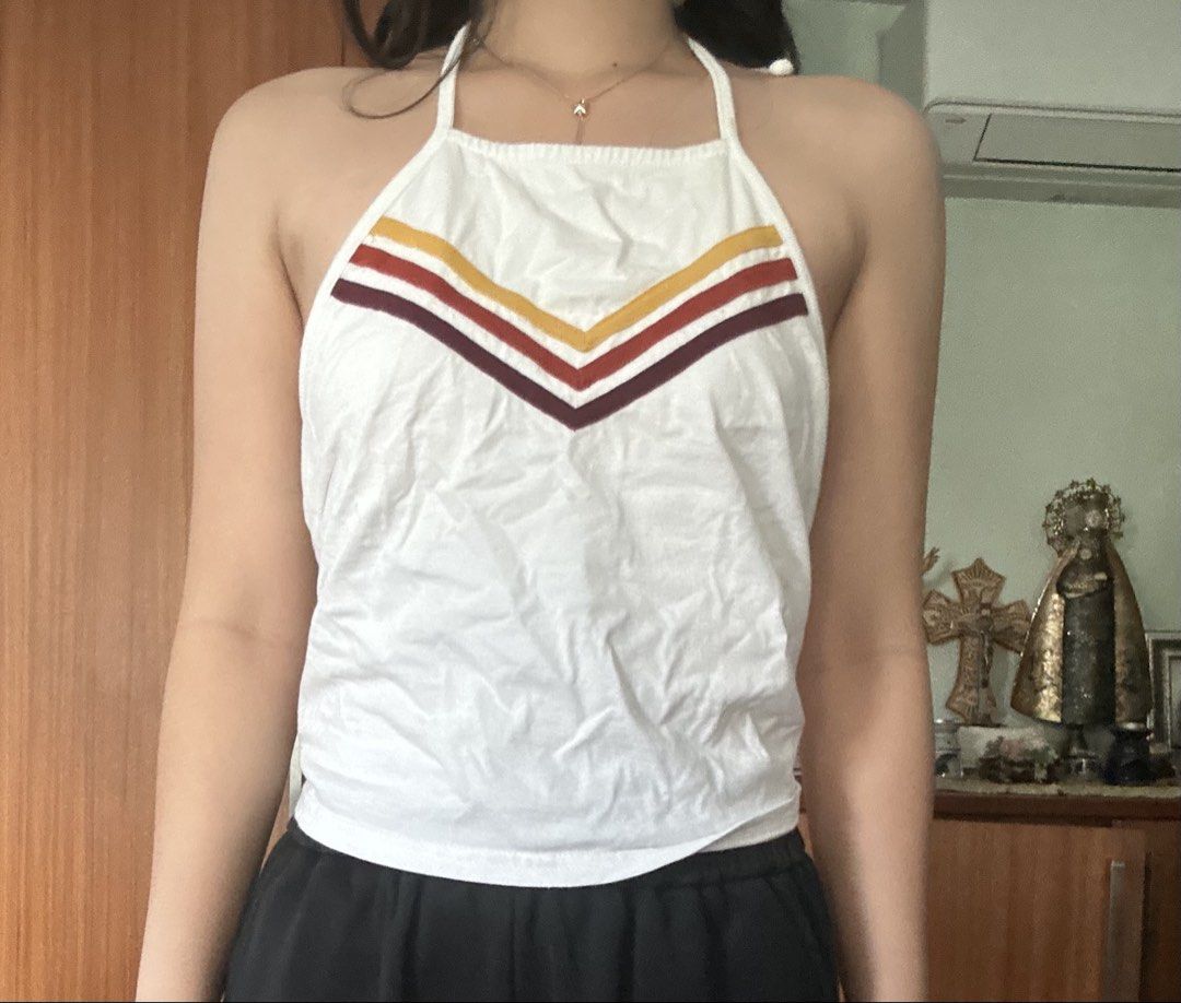 Preloved Halter Top Size S (Category: Blouses) located in Quezon City. Submitted by alanascloset1 (Listing ID 1470231458, Image 2). Description: .