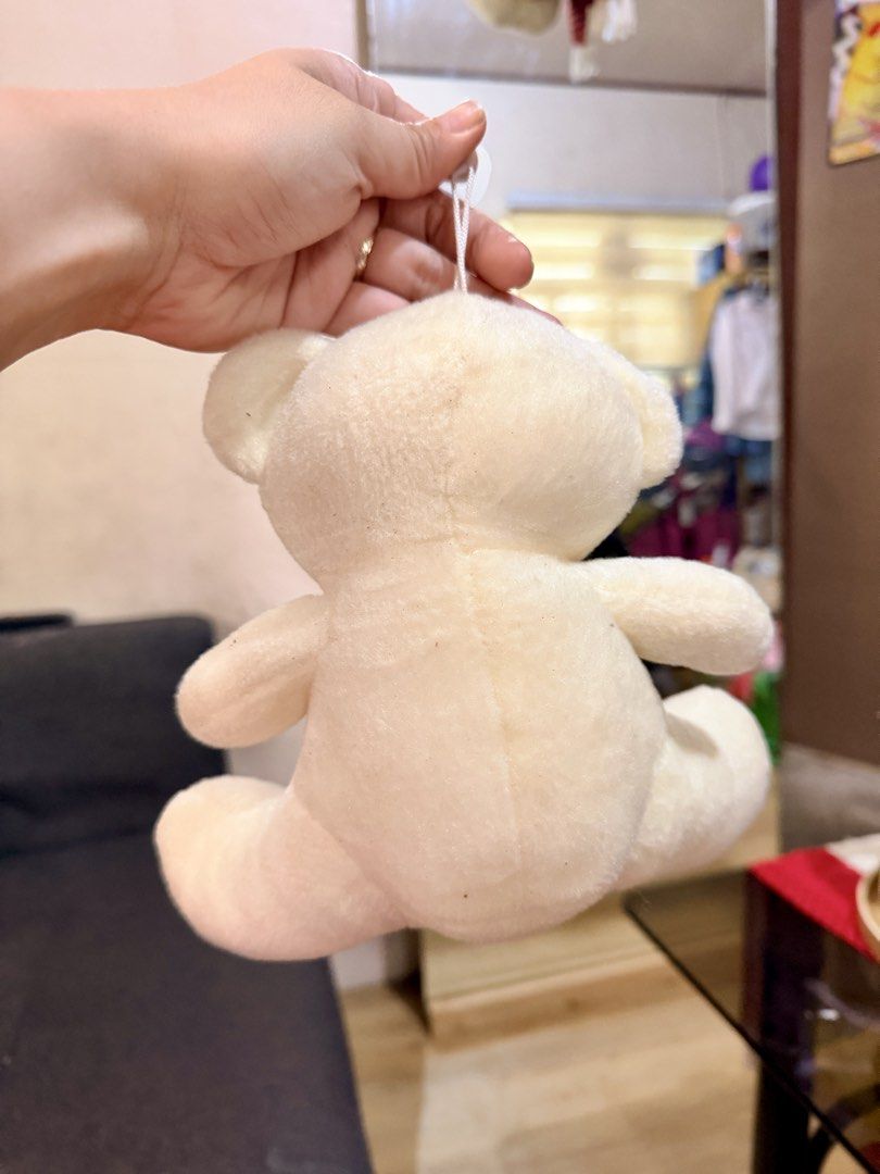 Pre-loved Small Teddy Bear (Category: Plushies & Soft Toys) located in Muntinlupa City. Submitted by sashaloves (Listing ID 1470188322, Image 2). Description: Pre-loved Small Teddy Bear In good used condition No time to wash/clean Please manage your expectations. You are considering a used toy. SF c/o miner..