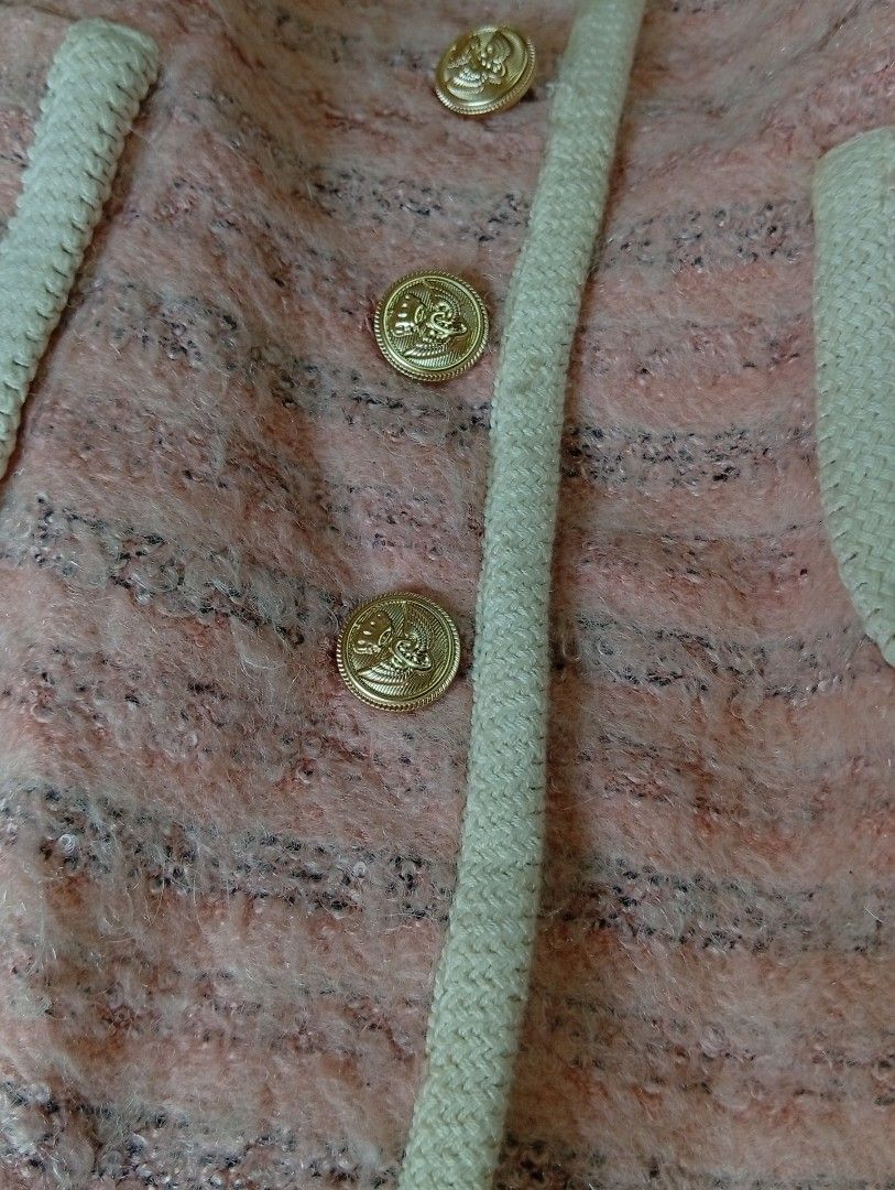 Premium Pink Tweed Dress (Category: Dresses) located in Rizal. Submitted by tweeds_by_n (Listing ID 1470208323, Image 2). Description: size: small - semi med bust: 32-34 waist: 31 — no issues/flaws — complete buttons — with inner lining — working all pockets — color may vary due to lighting — buyer will shoulder the shipping fee — prem quality! mop: gcash mod: jnt or lalamove 📍 Binangonan, Rizal. . 📩DM us if interested!.