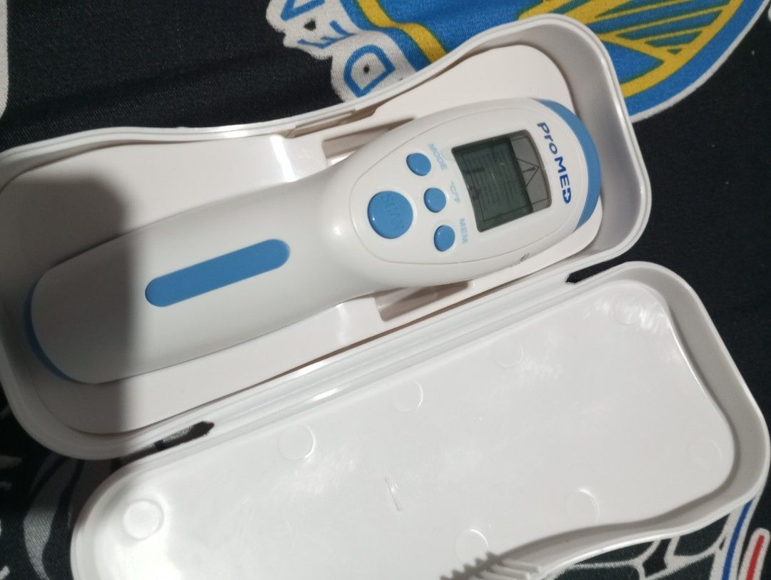 Promed thermometer (Category: Medical Supplies & Tools) located in Pasay City. Submitted by trueocean_d2c5d2 (Listing ID 1470204104, Image 3). Description: hindi nagamit nabili kp sira ng 4k plus or can use as room temp and body temp with voice.