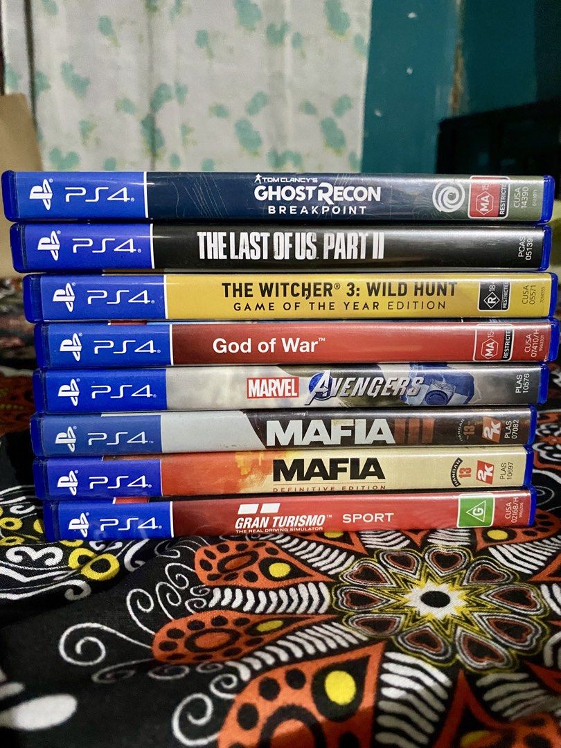 PS4 Games Bundle (Category: PlayStation) located in General Trias. Submitted by eddd14 (Listing ID 1470316467, Image 1). Description: PS4 GAMES BUNDLE FOR SALE PRICE: ₱3,500 (fixed) 📍General Trias, Cavitw.