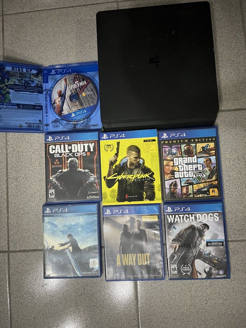 PS4 Slim 1TB Bundle + 8 Games | Ready to Play | (Category: PlayStation) located in Paranaque City. Submitted by mlbantonio (Listing ID 1470301895, Image 1). Description: 🎮 PS4 Slim 1TB Bundle For Sale Selling to fund a Nintendo Switch 2 upgrade. Inclusions: ✅ PS4 Slim 1TB (~872GB usable) ✅ HDMI Cable ✅ Power Cable ✅ Original DualShock 4 Controller ⚠️ Controller works via USB/wired only (wireless/battery issue) ✅ PS4 console tested and working. ✅