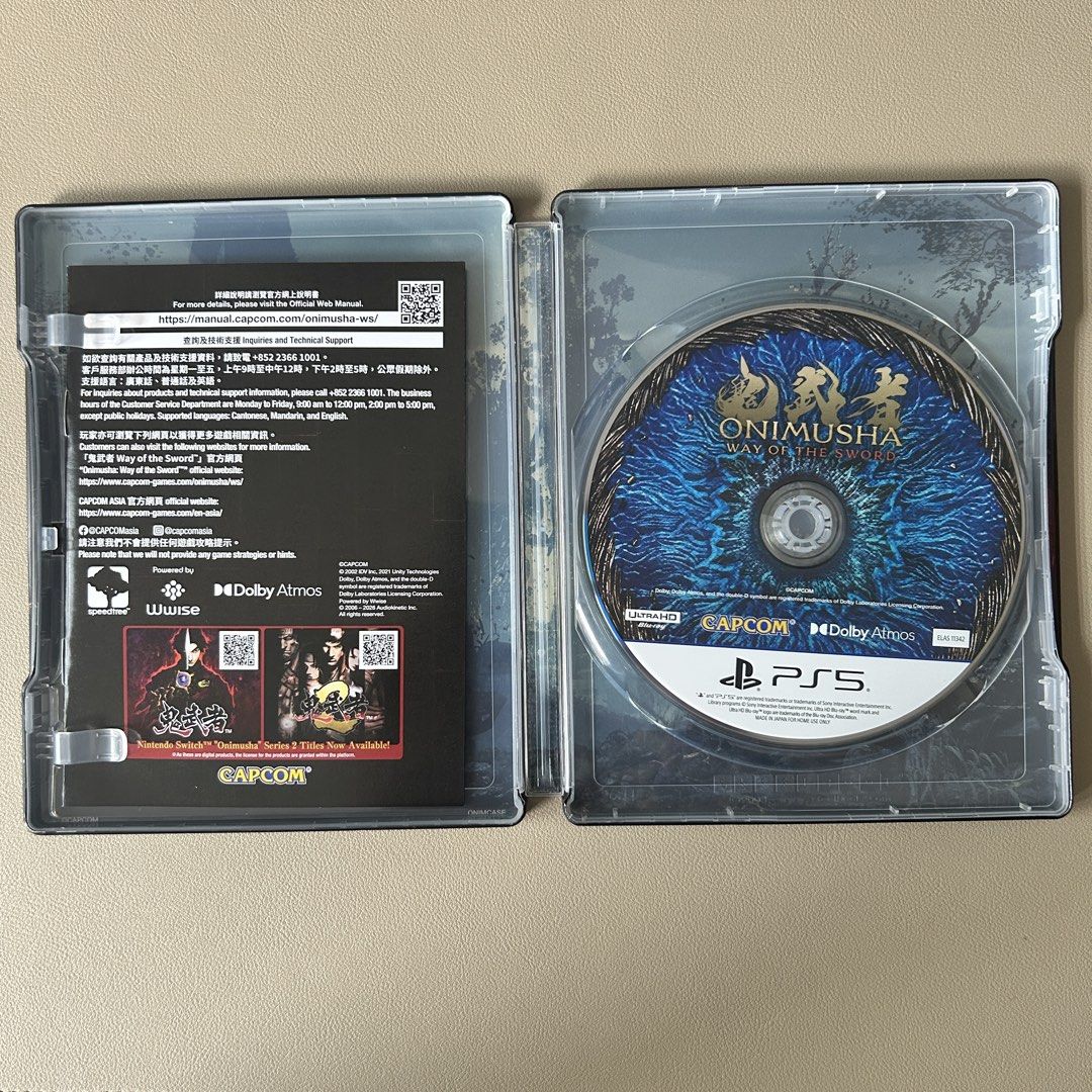 PS5 Games - Onimusha (Steelbook), Split Fiction (Category: PlayStation) located in Quezon City. Submitted by juliusaaron (Listing ID 1470182542, Image 3). Description: Get both for 5,000 only Onimusha (Steelbook) - 3,200 Split Fiction - 2,000 For sale only via delivery, and buyer to shoulder courier cost.