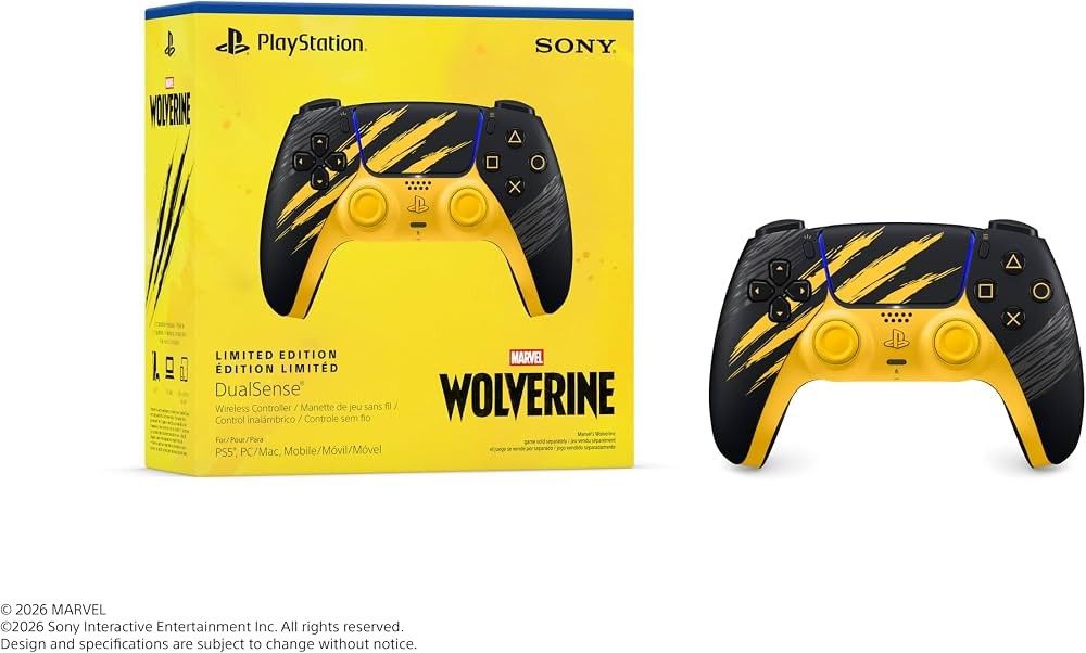 PS5 Wolverine Controller (Category: Controllers) located in Singapore. Submitted by shoobing (Listing ID 1470247827, Image 1). Description: Brand new in box, sealed. Self collect at Bukit Panjang. Tracked mailing available, cost to be bourne by buyer. .