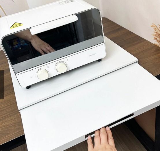Pull-Out Kitchen Shelf / Sliding Tray for Microwave, Rice Cooker or Air ...