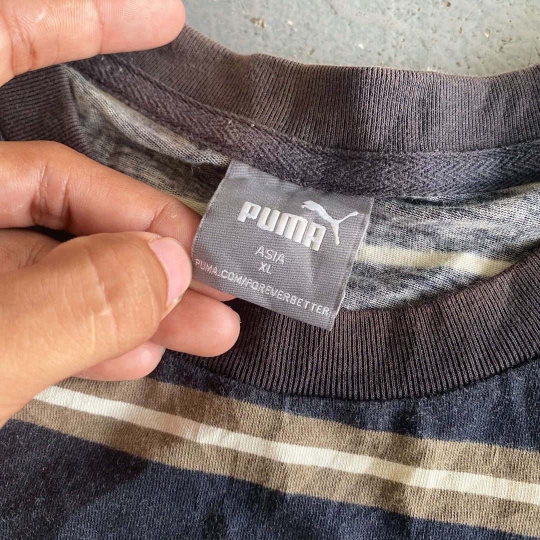 puma (Category: Tshirts & Polo Shirts ) located in Malabon City. Submitted by not_just_fits (Listing ID 1470143974, Image 3). Description: Dimes: ▪️W: 23 L: 29 Flaw/s: ▪️uneven fade on neck line.