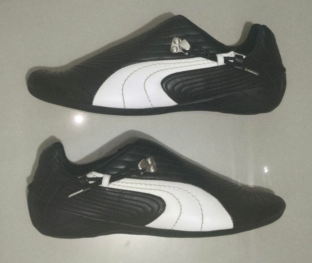 VINTAGE PUMA BUDOKA BLACK/WHITE (Category: Sneakers) located in Caloocan City. Submitted by calmphoenix.01242f (Listing ID 1470186333, Image 1). Description: 💰 Price: ₱2,500 Condition: Brand New / Deadstock Without Box (BNWOB) Size: US 9 / UK 8 / EUR 42 / 27 CM Style Code: 182683-18 Colorway: Black/White ✅ Brand New, Never Worn ✅ Rare Vintage 2000s PUMA ✅ Quilted Leather Design ✅ Original Metal Fastening Details ✅ No Original Box Due to Vintage 