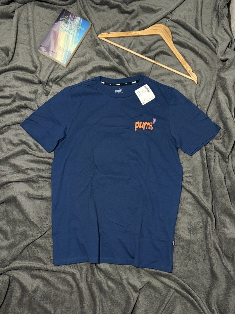 PUMA X 8ENJAMIN GRAPHIC TEE in Size Medium (Category: Formal Shirts) located in General Trias. Submitted by hiraethcullen (Listing ID 1470332668, Image 2). Description: Brandnew PUMA X 8ENJAMIN GRAPHIC TEE in Size Medium Dimes 20x28 Navy Blue Brandnew Complete Tags 📍General Trias, Cavite Direct JNT or Lalamove .