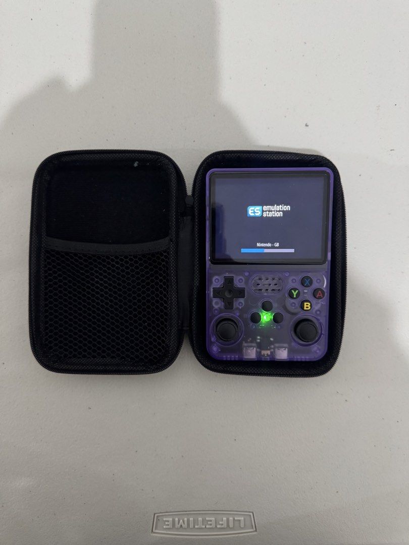 R36S Handheld Retro Console (Category: Nintendo) located in Manila. Submitted by joshuangel81376 (Listing ID 1470310746, Image 2). Description: - Model: R36S Retro Handheld Console - Color: Transparent Purple - Games: 25,000 available -Storage: 128 GB - Battery: 3200mAh - Condition: Tested and working great - Inclusions: Black zippered carrying case Meet-up Manila, or Metro Manila Delivery Lalamove .