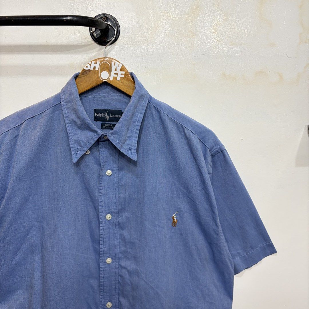Ralph Lauren (Category: Formal Shirts) located in Santa Rosa. Submitted by gardenofthrifts (Listing ID 1470180624, Image 2). Description: Shirt ₱980 Medium / Large Width: 22 Length: 28.5 9/10 Condition Issue: Small pinhole Comment “Mine” below to purchase..