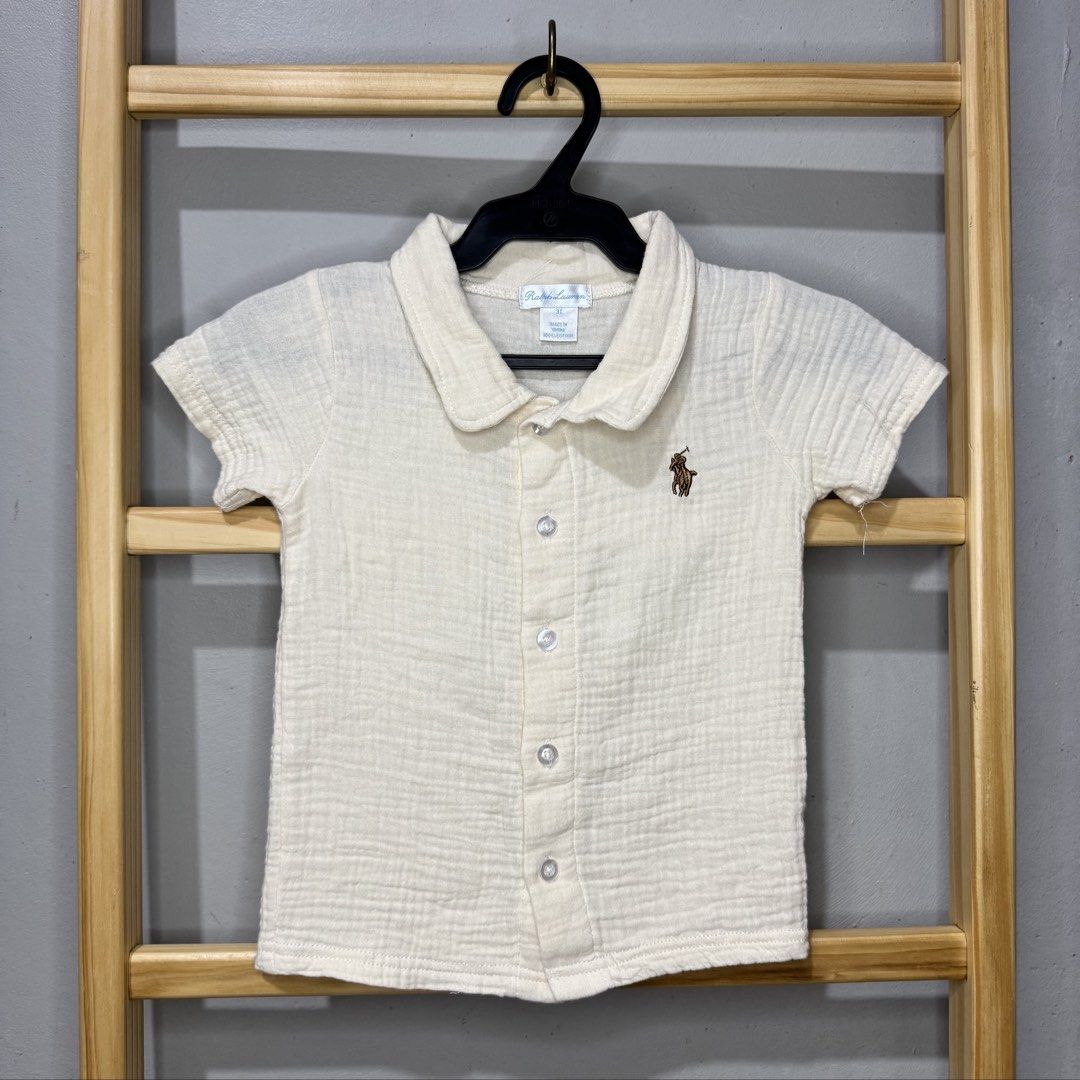 RALPH LAUREN kids polo (Category: Babies & Kids Fashion) located in Valenzuela. Submitted by thriftynanay88 (Listing ID 1470191352, Image 1). Description: Size 3Y on tag.