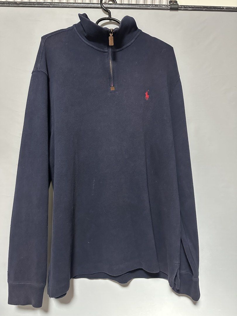 RALPH LAUREN NAVY BLUE QUARTER ZIP (Category: Coats, Jackets and Outerwear) located in Manila. Submitted by meljundell04361 (Listing ID 1470290391, Image 2). Description: .