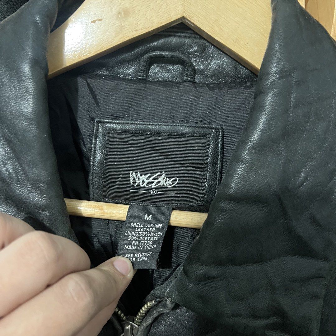 Random leather jacket (Category: Coats, Jackets and Outerwear) located in Baguio. Submitted by itsvintageclothing (Listing ID 1470294890, Image 2). Description: Length 28 Pit to pit 23.