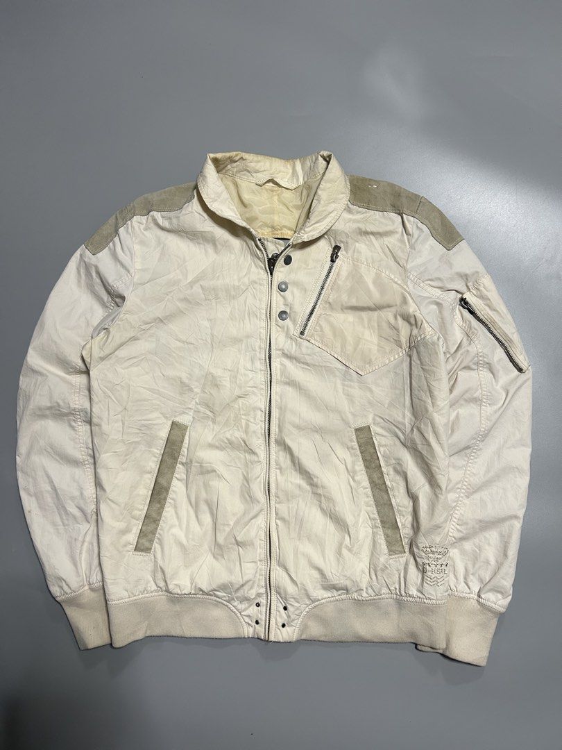 Rare Diesel 2000’s Y2k Flight Jacket (authentic) (Category: Coats, Jackets and Outerwear) located in Trece Martires City. Submitted by flip_flips (Listing ID 1470321172, Image 1). Description: Rare Diesel 2000’s Y2k Flight Jacket (authentic) -Dimes: 24 width 29 length -Excellent condition -9.5/10 color rate -issue: none -Need wash only.