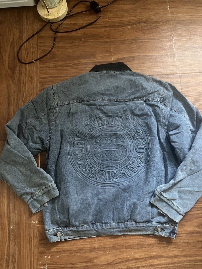 RARE LEVIS X STUSSY DENIM JACKET (Category: Coats, Jackets and Outerwear) located in Manila. Submitted by wayneeeee_ (Listing ID 1470229173, Image 2). Description: 23x27 Like new no issue 3500 obo.