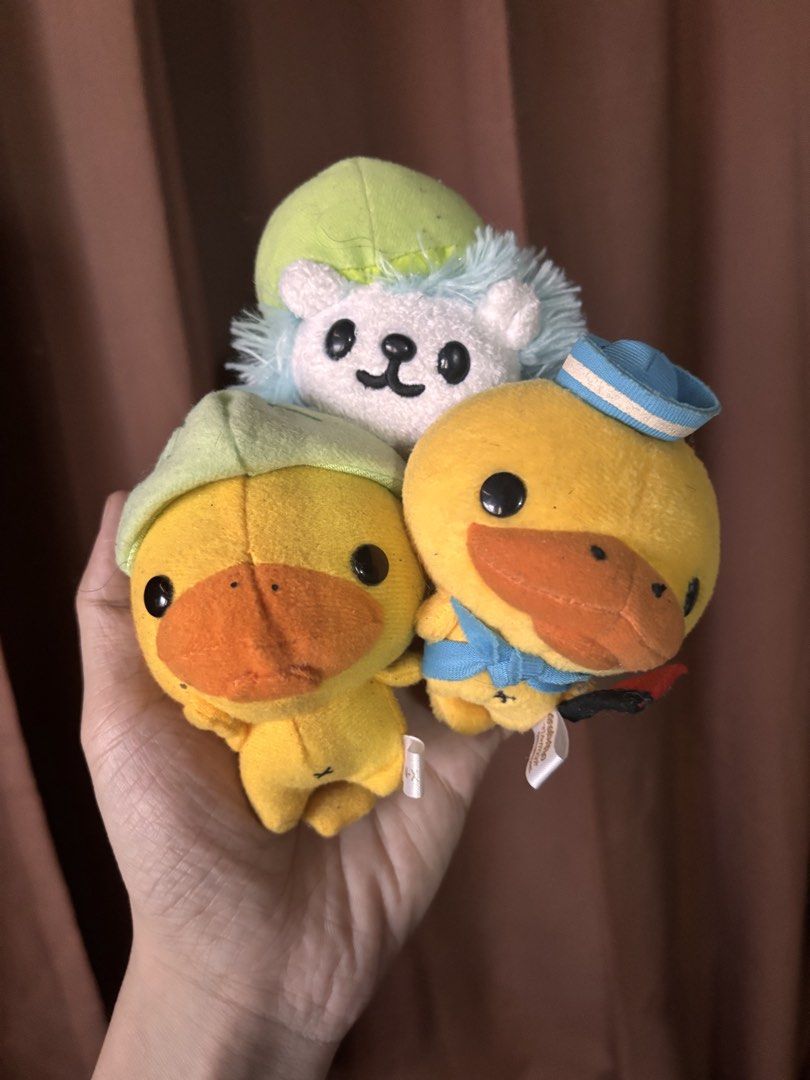 RARE SAN-X Kamonohashi Kamo Characters (Category: Plushies & Soft Toys) located in Bulacan. Submitted by dainty.posh.stuffs (Listing ID 1470217110, Image 2). Description: Name : Rare San-X Kamonohashi Kamo Label: San-X ✨Kamonohashi Kamo Melon Hedgehog ✨Kamonohashi Kamo Melon Duck ✨Kamonohashi Kamo Sailor Duck Condition: Like New, No Damage and of course so CUTE!!! Gcash Payment upon order. No Reservation. Location: Philippines.