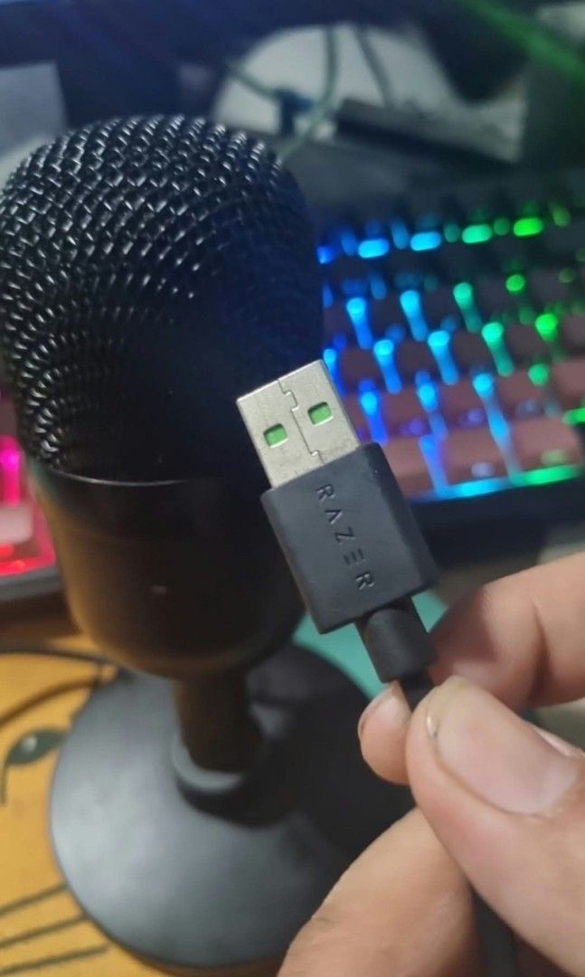 Razer Seiren Mini Condenser Microphone (Category: Microphones) located in Imus. Submitted by criz_jae (Listing ID 1470330147, Image 2). Description: Di po masyadong nagamit, still looks new Audio sample upon request can do swap as well (dm ur offers) as is.