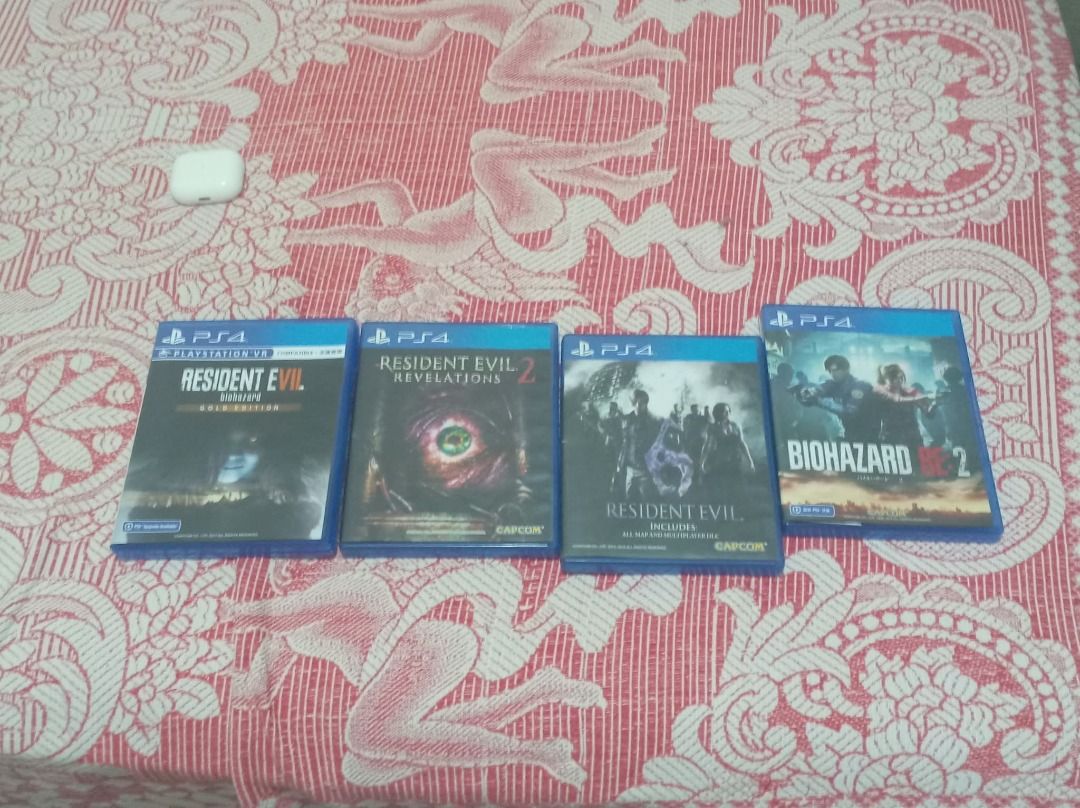 Resident Evil PS4 Game Bundle: RE2, Rev 2, RE7 Gold Edition, RE6, Video ...