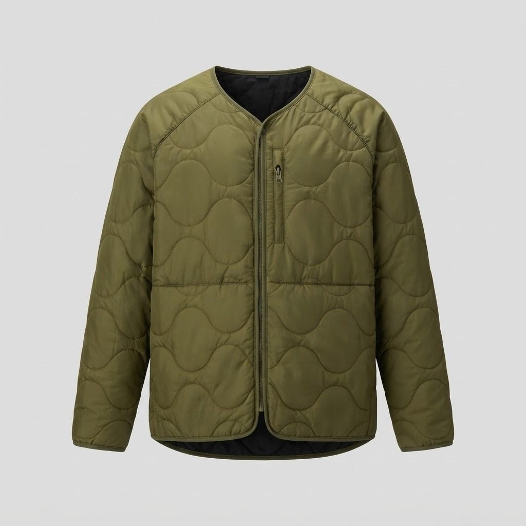 Reversible Quilted Liner Down Jacket L/XL (Category: Coats, Jackets and Outerwear) located in Antipolo. Submitted by bentakahitanoano (Listing ID 1470171698, Image 3). Description: Still in good condition Reversible Size L can fit XL Pit to pit 26 Length 27 Back length 28.5.
