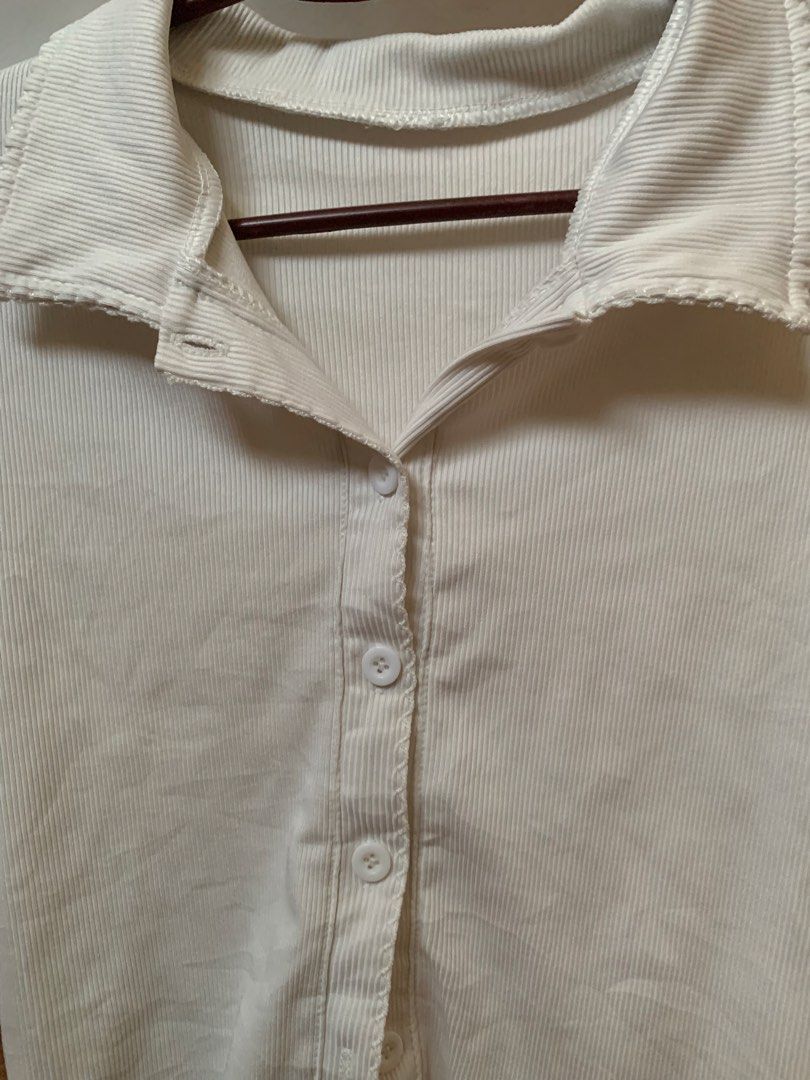 RIB BUTTON DOWN POLO TOP (Category: Shirts) located in Manila. Submitted by shie333 (Listing ID 1470180817, Image 2). Description: .