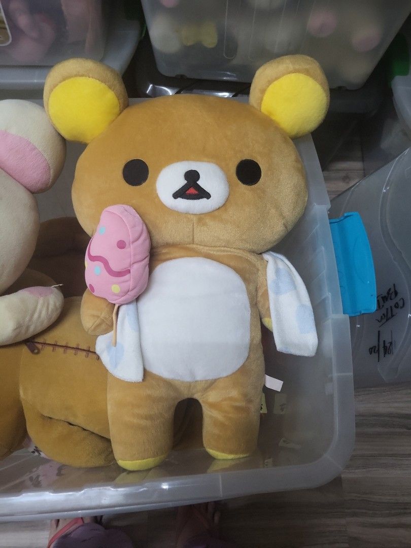 rilakkuma with popsicle (Category: Plushies & Soft Toys) located in Caloocan City. Submitted by lynette1977 (Listing ID 1470246480, Image 1). Description: approx 17 to 20 inches.