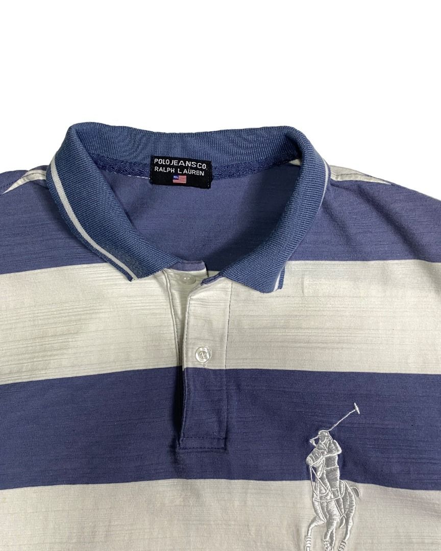 RL POLO STRIPES BIG PONY (Category: Tshirts & Polo Shirts ) located in Davao. Submitted by premiumdept. (Listing ID 1470347891, Image 2). Description: RL POLO STRIPES BIG PONY Size: Medium fit Dimes: 21 x 29.5 Color rate: 10/10 Condition: Excellent Issue(s): Authenticated not guaranteed and check last photo _ - Sf buyers expenses - Check details before buying - Color may vary due to lighting - Manage your expectations, issues may not be seen or i