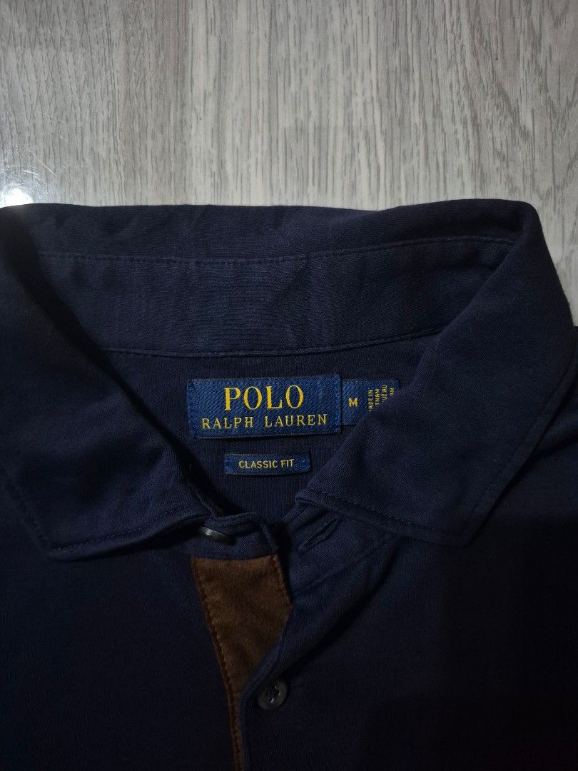 RL Quater bottoms long sleeve (Category: Tshirts & Polo Shirts ) located in Taguig. Submitted by kai.exe (Listing ID 1470306699, Image 3). Description: RL Quarter Bottoms long sleeve Navy blue size Medium on tag 🏷️ Dimes W 22-23 stretch L 28 Excellent condition Color rate 9.5 or better no issue Open for nego.