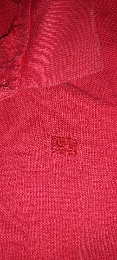 RL Red Polo Shirt Size S (Category: Tshirts & Polo Shirts ) located in Cagayan de Oro. Submitted by edwardryan01984 (Listing ID 1470299180, Image 2). Description: - RL Bright red - Material: 100% cotton (comfortable for daily casual wear and easy to wash) - Size: S (fits 90 cm bust) - Design: Classic collar with front button placket, short sleeves, and small embroidered chest logo.